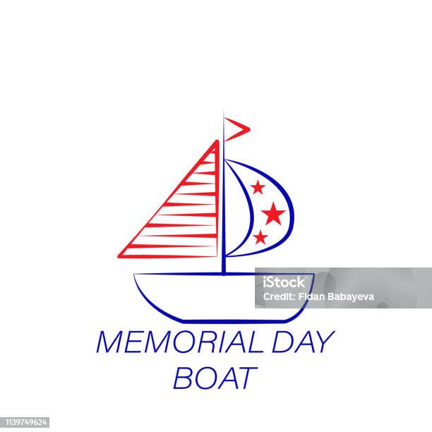 Memorial Day Boat Colored Icon Element Of Memorial Day Illustration Icon Signs And Symbols Can Be Used For Web Logo Mobile App Ui Ux Stock Illustration - Download Image Now