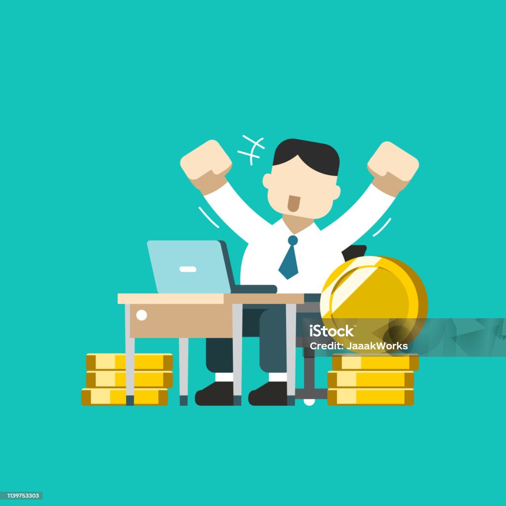 Ilustración de Vector Concepto De Negocio De Dibujos Animados Un Empresario Con Gran Pila De Monedas y más Vectores Libres de Derechos de Actividades bancarias - iStock Ilustración de Vector Concepto De Negocio De Dibujos Animados Un Empresario Con Gran Pila De Monedas y más Vectores Libres de Derechos de Actividades bancarias - iStock