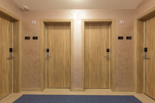 istock Hotel room doors 1139753688
