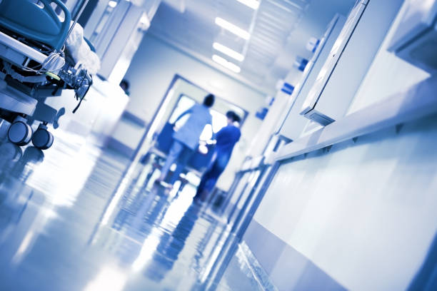 istock Working people in the hospital hallway 1139755573