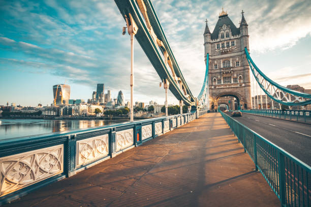 istock Spectacular Tower Bridge in London at sunset 1139756204