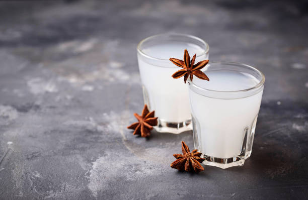 istock Traditional Greek ouzo,  alcohol drink with anise 1139760402