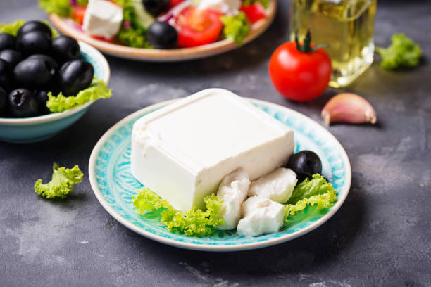 istock Fresh feta cheese with olives 1139760404