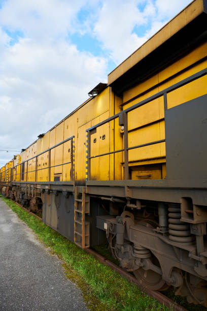 istock Heavy industrial machine for repairing tracks 1139763873