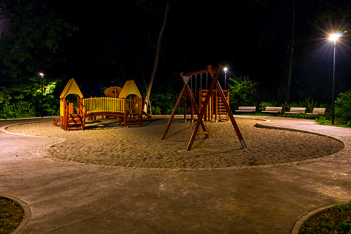 Playground at Night in Duga Resa