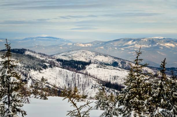 istock Beautiful winter mountain landscape. 1139767209