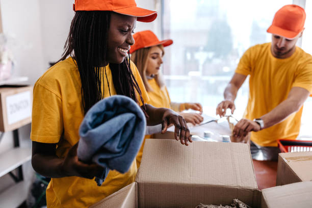 istock Generous people helping to poor people 1139776819