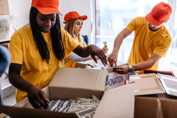 istock Generous people helping to poor people 1139776898