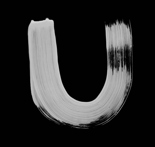istock Paint brush Stroke Letter U 1139776951