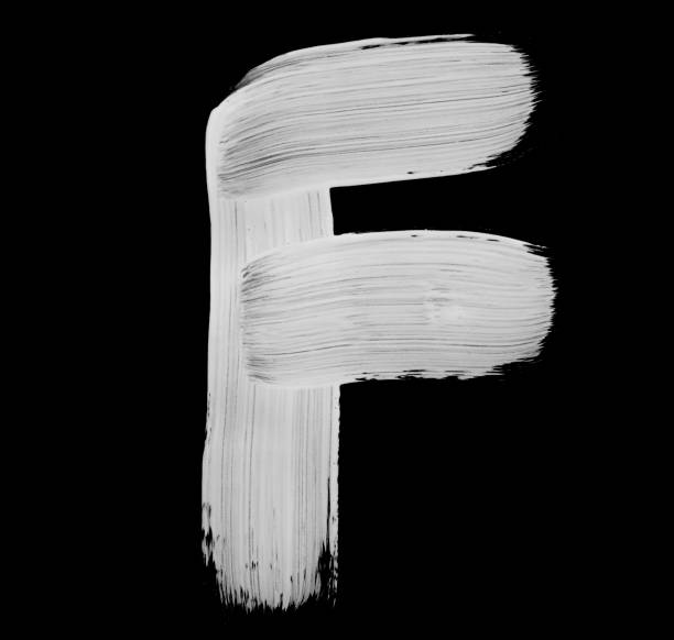 istock Paint brush Stroke Letter F 1139777043