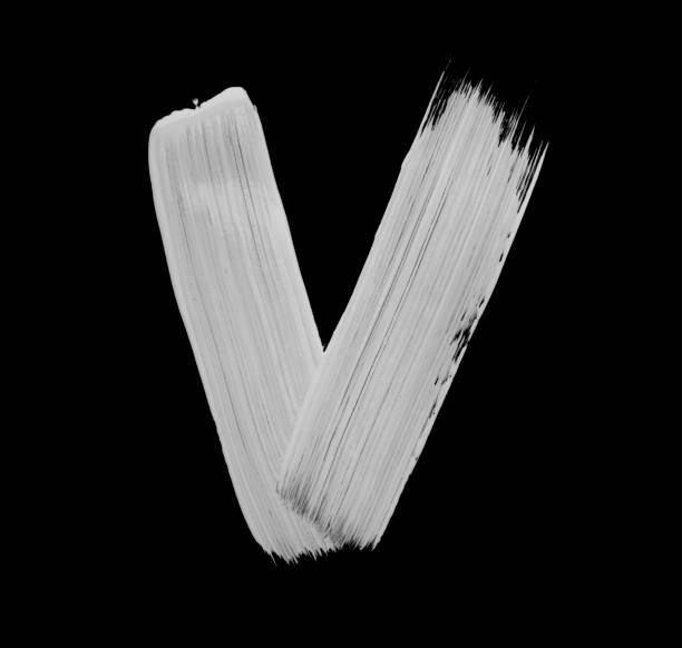 istock Paint brush Stroke Letter V 1139777077