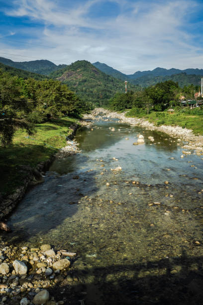 istock landscape of stream and mountain . 1139779460
