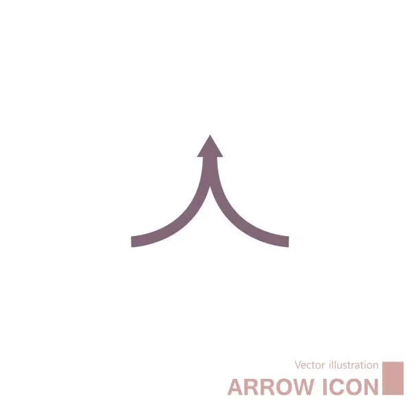 Vector illustration of Abstract arrow symbol design.