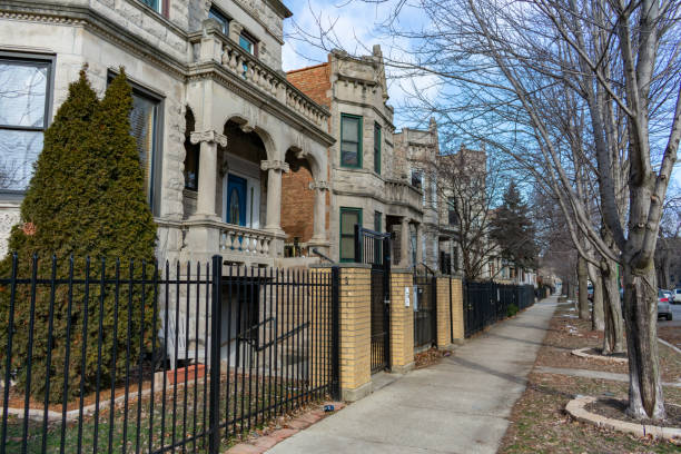 istock Row of Homes in Logan Square Chicago 1139788429