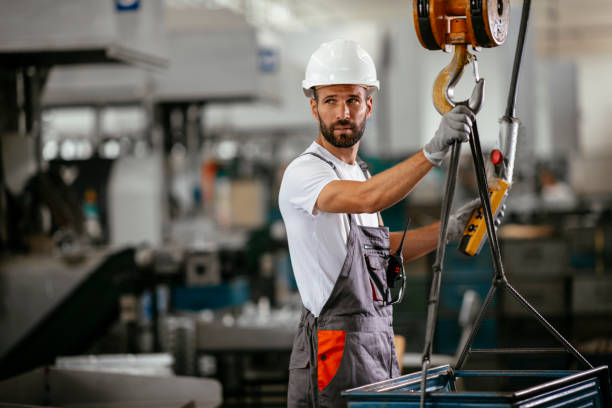 istock Factory worker at production line 1139789348