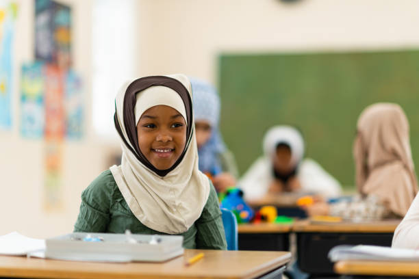 istock Muslim girl laughing 1139790287