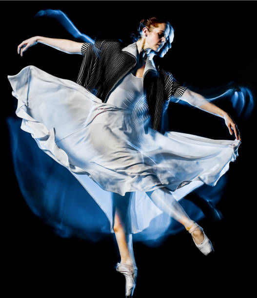 istock odern ballet dancer dancing woman isolated black bacground 1139790673