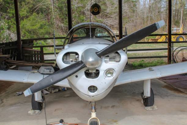 istock Front View of Vintage Airplane 1139790981