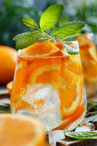 istock Homemade refreshing drink with soda and orange juice 1139792132