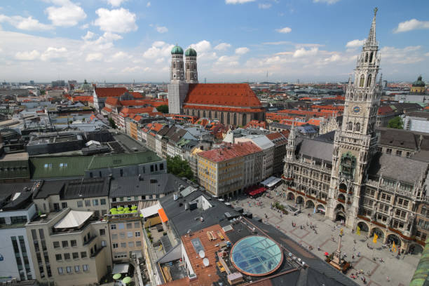 istock Looking down on Marionplatz and the town hall in Munich 1139794419