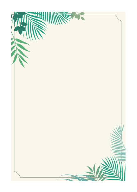 postkartenschablone tropische pflanzen - hawaii islands big island postcard summer stock-grafiken, -clipart, -cartoons und -symbole