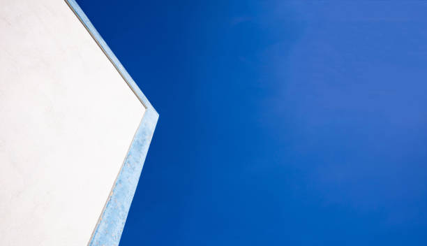 istock Greece. White building with blue details closeup view, blue sky background, copy space 1139799325