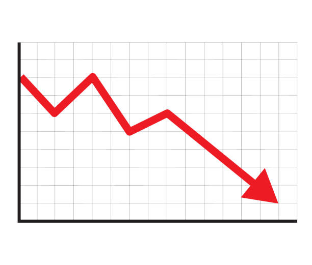 Stock Icon On White Background Flat Style Financial Market Crash Icon For  Your Web Site Design Logo App Ui Graph Chart Downtrend Symbol Chart Going  Down Sign Stock Illustration - Download Image