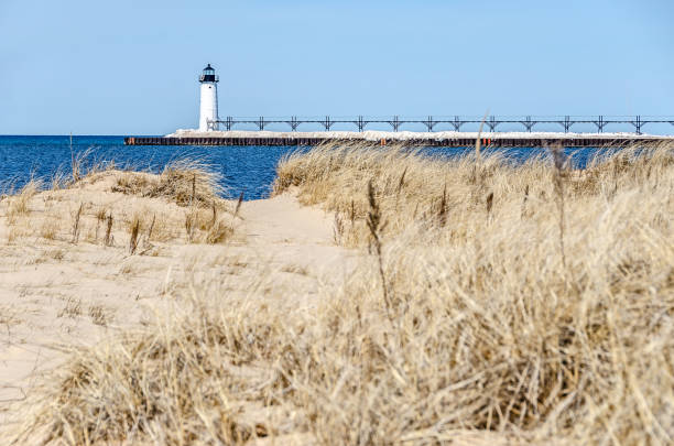 istock Manistee Light on Lake Michigan 1139802024
