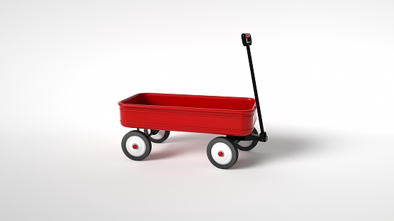wagon on colorful background
