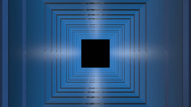 istock 3d rendering of Neon glowing lines tunnel abstract background 1139809253