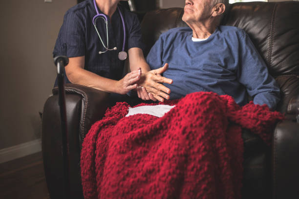 At Home Care Giver At home care giver. hospice photos stock pictures, royalty-free photos & images