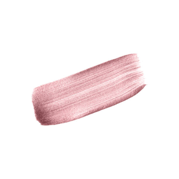 istock Rose gold brush stroke hand drawn. Watercolor patch vector in pink gold color isolated on white background. 1139813646