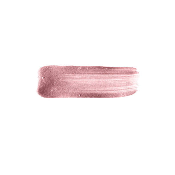 istock Rose gold brush stroke hand drawn. Watercolor patch vector in pink gold color isolated on white background. 1139813805