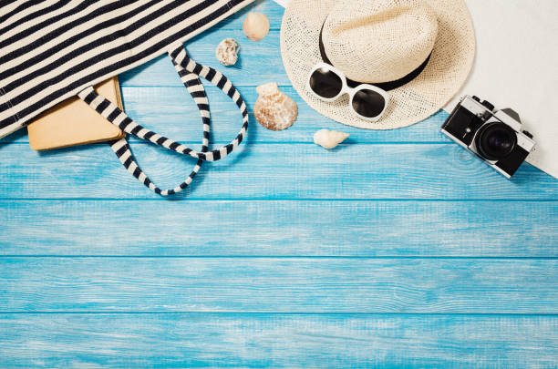 istock Top view beach and marine planks. Background with copy space 1139823342