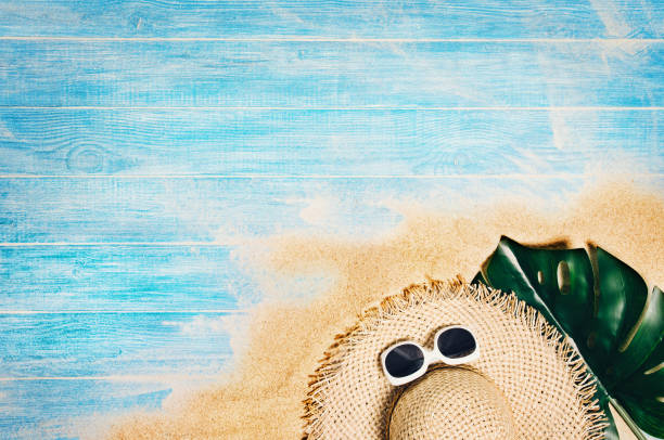 istock Top view beach and marine planks. Background with copy space 1139823518