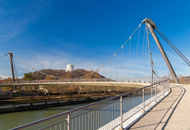 istock Footbridge over Altmuehl river in Kelheim 1139827127