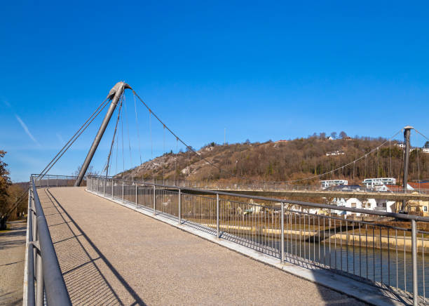 istock Footbridge over Altmuehl river in Kelheim 1139827181