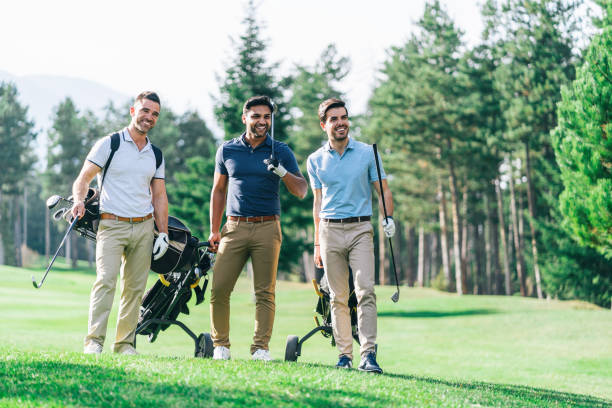 istock Friends Playing Golf on a Beautiful Sunny Day 1139827439