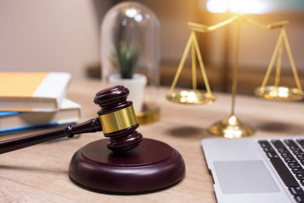 istock Justice Scales and wooden gavel. Justice concept 1139831912