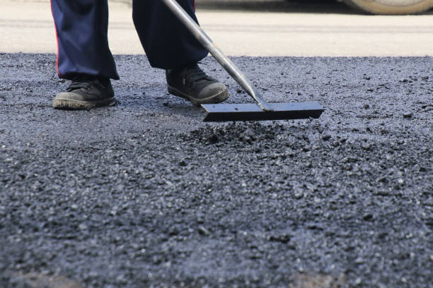 istock Road construction asphalt road by worker and roller machine. Asphalt road background 1139831957
