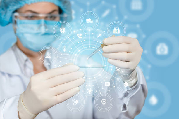 istock A laboratorian assistant is operating with a pipette and a sample on the glass. 1139835666