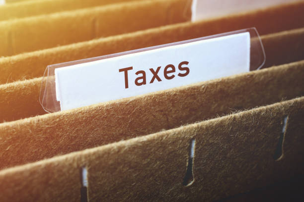 istock Hanging Files Labelled Taxes 1139836504