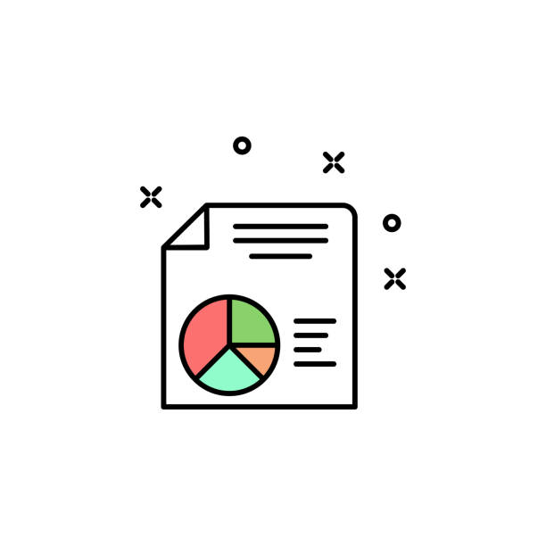 report on paper colored icon. Element of colored business chart icon for mobile concept and web apps. Colored report on paper icon can be used for web and mobile report on paper colored icon. Element of colored business chart icon for mobile concept and web apps. Colored report on paper icon can be used for web and mobile on white background charter document stock illustrations