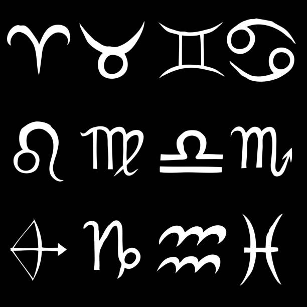 istock Zodiac for horoscope icon set. Usable for mystic  occult  palmistry and witchcraft alchemy. Vector 1139837150