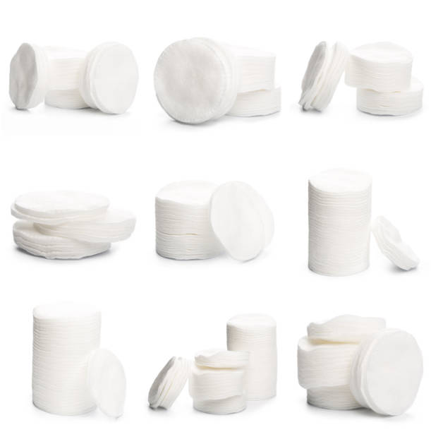 istock Cotton swabs isolated on a white background. Cotton disks 1139840873