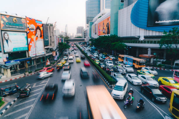 istock Traffic on street in Bangkok 1139841013