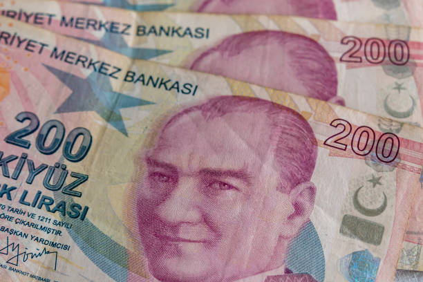 istock close up two hundred turkish lira banknotes in circulation 1139845127