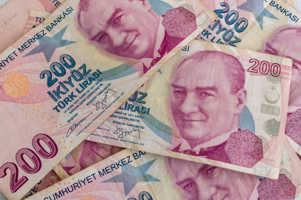 istock close up two hundred turkish lira banknotes in circulation 1139847113