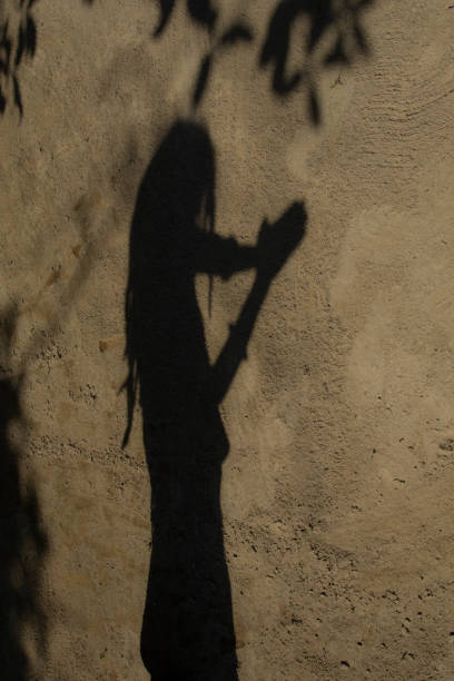 istock Shadows of people in various stance on soil background. 1139850942