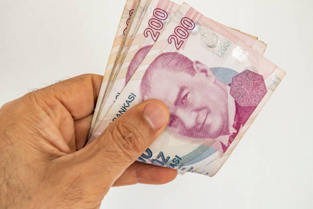 istock close up two hundred turkish lira banknotes in circulation 1139851199
